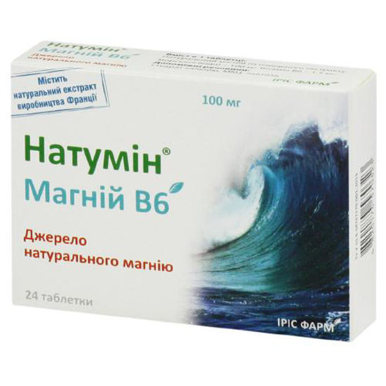 Натумін Магній В6 таблетки №24